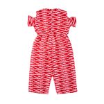 Red & White Printed Jumpsuit