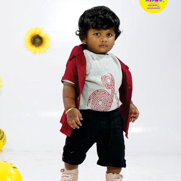 Boys Shirt & T shirt Set